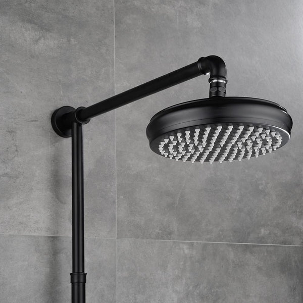 Industrial Style Wall-Mounted Shower System 3-Function in Gold/Black