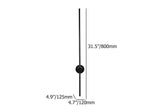 Black Long Strip Wall Light Linear LED Wall Sconce