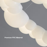 Modern White LED Chandelier Cloud Bubble Pendant Light Dimmable