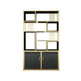 Contemporary Stand Standard Bookshelf with Doors
