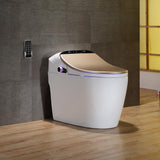 Modern Smart One-Piece 1.27 GPF Floor Mounted Elongated Toilet and Bidet with Seat