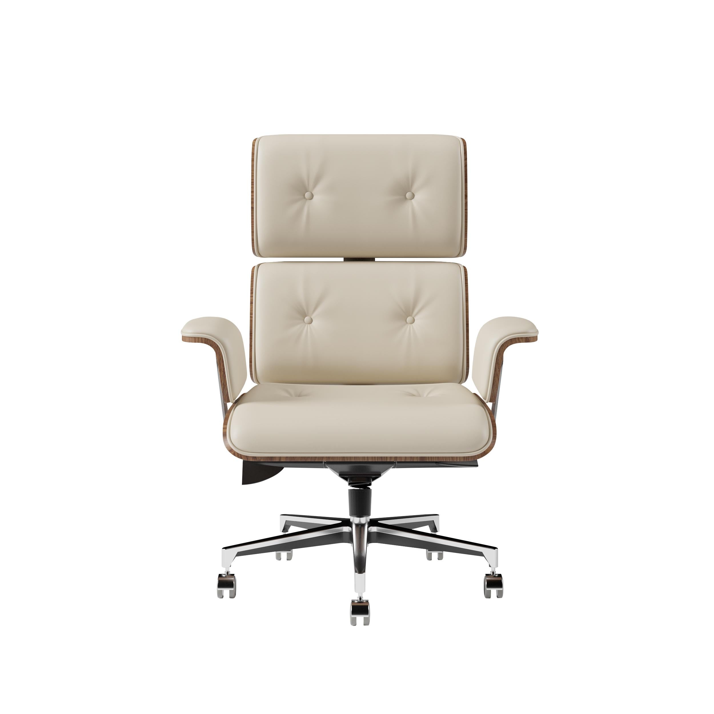 Modern Black Home Office Chair Upholstered Swivel Task Office Chair Height