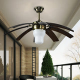 42" Retractable Ceiling Fan with Light Kit and Remote 8 Clear ABS Blades Included