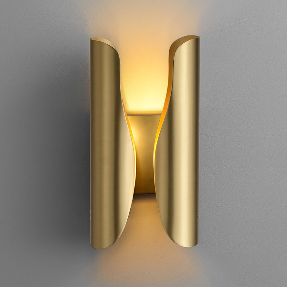 Modern Brass Wall Sconce 2-Light Decorative Wall Lighting Bulbs Included