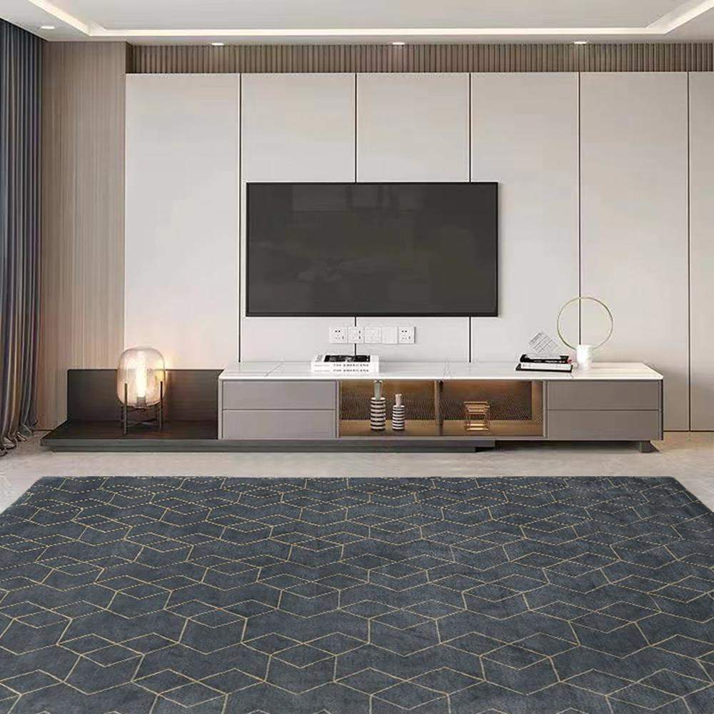 Italian Style Retractable TV Stand with 4 Drawers & LED Light-Richsoul-Furniture,Living Room Furniture,TV Stands