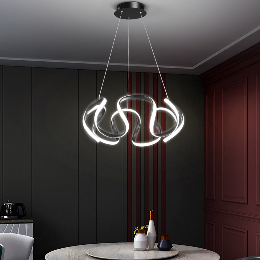 Rola Gold LED Unique Geometric Pendant Light Haning Ceiling Light