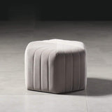18.5" Wide Velvet Pouf Ottoman Hexagonal Ottoman in Orange-Richsoul-Furniture,Living Room Furniture,Ottomans & Benches
