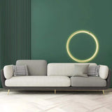 72.5" Gray Upholstered Sofa 3-Seaters Modern Gold Couch for Living Room in Small-Richsoul-Furniture,Living Room Furniture,Sofas & Loveseats
