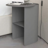 Modern Accent Tables Metal Side Table Round Small Metal Geometric Nightstand-Orange-Richsoul-End & Side Tables,Furniture,Living Room Furniture