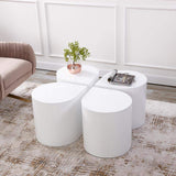 Postmodern Metal Side Table in Water Drop Design End Table in Brushed Gold Single Piece-Richsoul-End & Side Tables,Furniture,Living Room Furniture