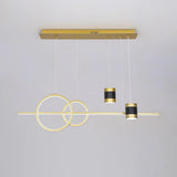 Geometric Black Kitchen Island light Starry Reflection Hanging Light 3-Way Dimmable