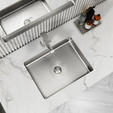 Gold Luxury Stainless Steel Rectangular Sink Undermount Bathroom Wash Sink