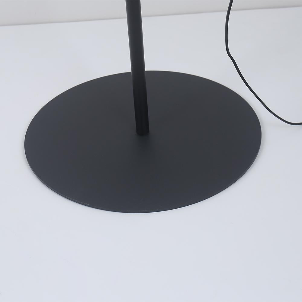 Black Arching Floor lamp Gooseneck Standing Lamp Rose Gold Shade
