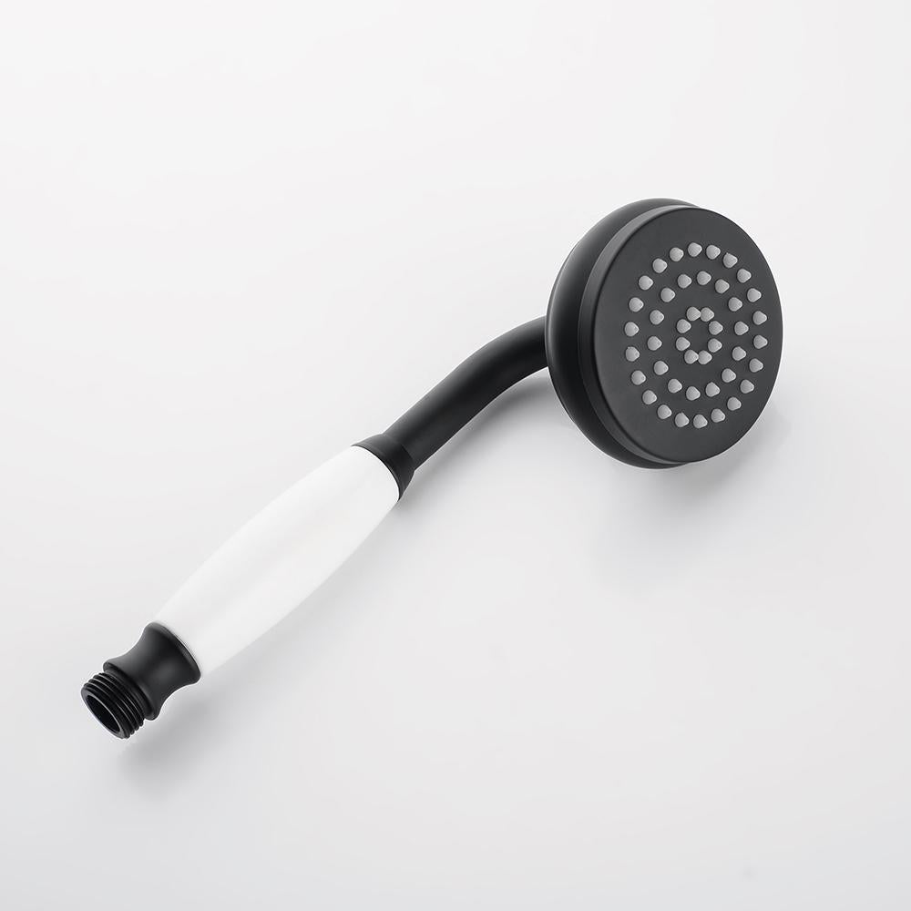 Ruth Black Freestanding Tub Faucet Clawfoot Tub Faucet with Hand Shower