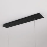 Modern 7-Light Black Kitchen Island Light with Glass Globe Shade Ceiling Pendant Lights
