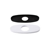 Faucet Deck Plate Escutcheon for 1-Hole Faucet Installation Matte Black Finish