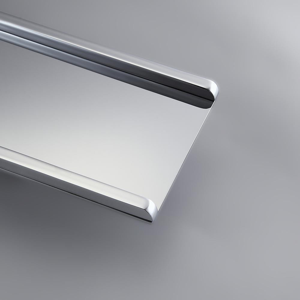 Koko Contemporary LED Wall-Mounted Polished Chrome Brass Waterfall Bathroom Sink Faucet