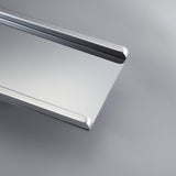 Koko Contemporary LED Wall-Mounted Polished Chrome Brass Waterfall Bathroom Sink Faucet