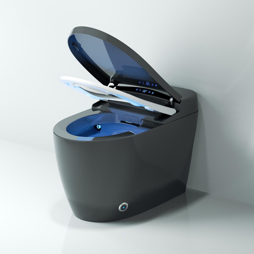 One-Piece Elongated Smart Toilet Floor Mounted Automatic Toilet Self-Clean