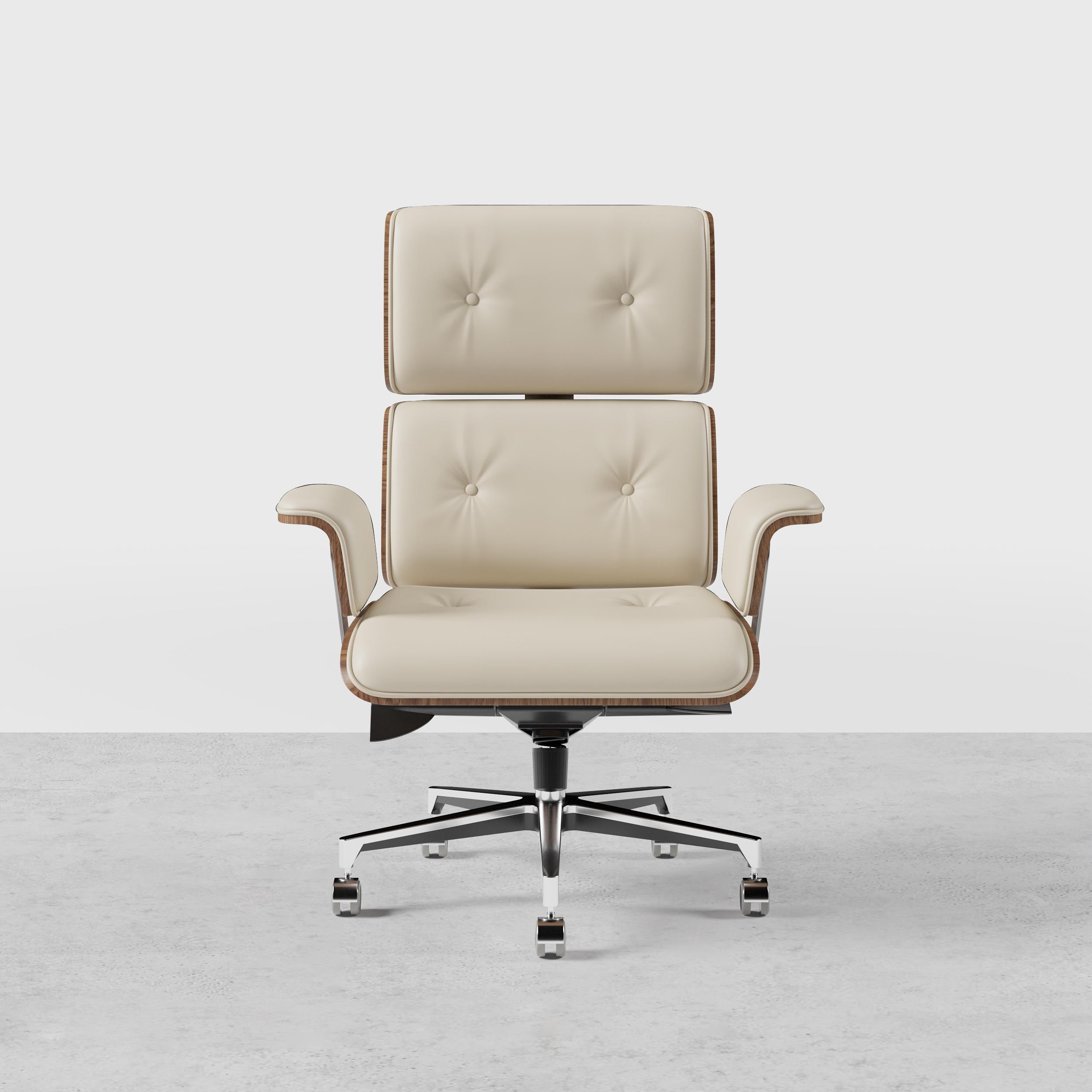 Modern Black Home Office Chair Upholstered Swivel Task Office Chair Height