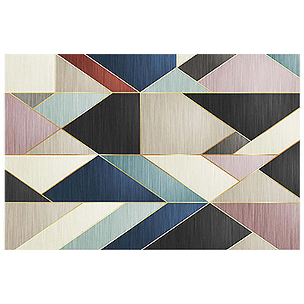6'x9' Modern Abstract Gradient Geometric Multi-colored Rectangle Area Rug