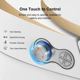 White One-Piece Elongated Automatic Smart Toilet Floor Mounted Self-Clean