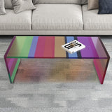 47.2" Modern Rectangular Coffee Table Acrylic