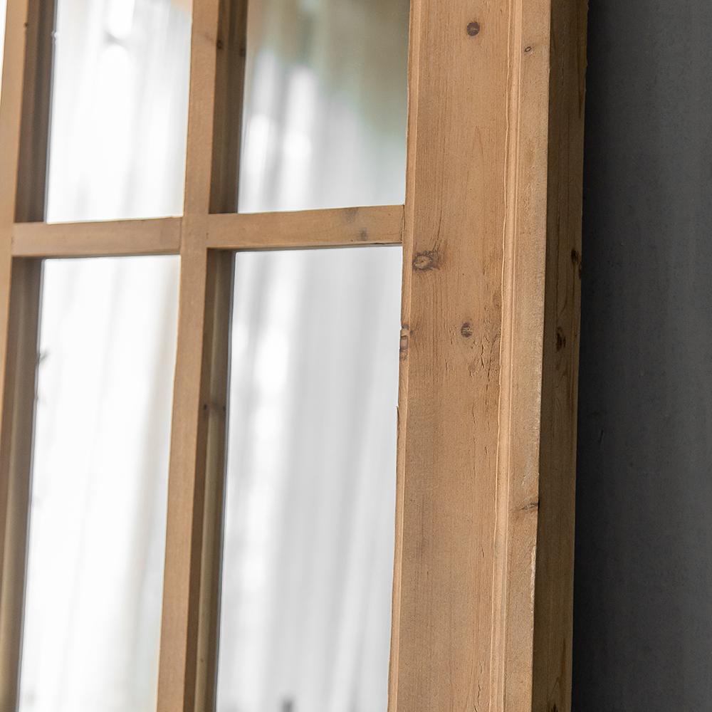 Farmhouse Full Length Mirror Wood Rectangle Floor Mirror