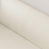 Modern Off-White & Brown Sofa for 3 Seaters Microfiber Leather Upholstery Rectangle