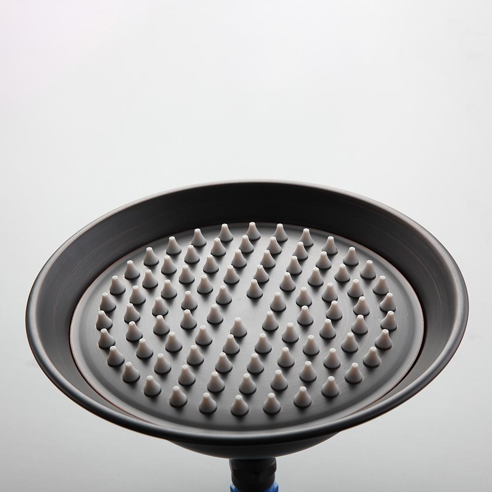 Classic Vintage Bathroom Exposed Rainfall Shower System Handheld Shower Antique Black
