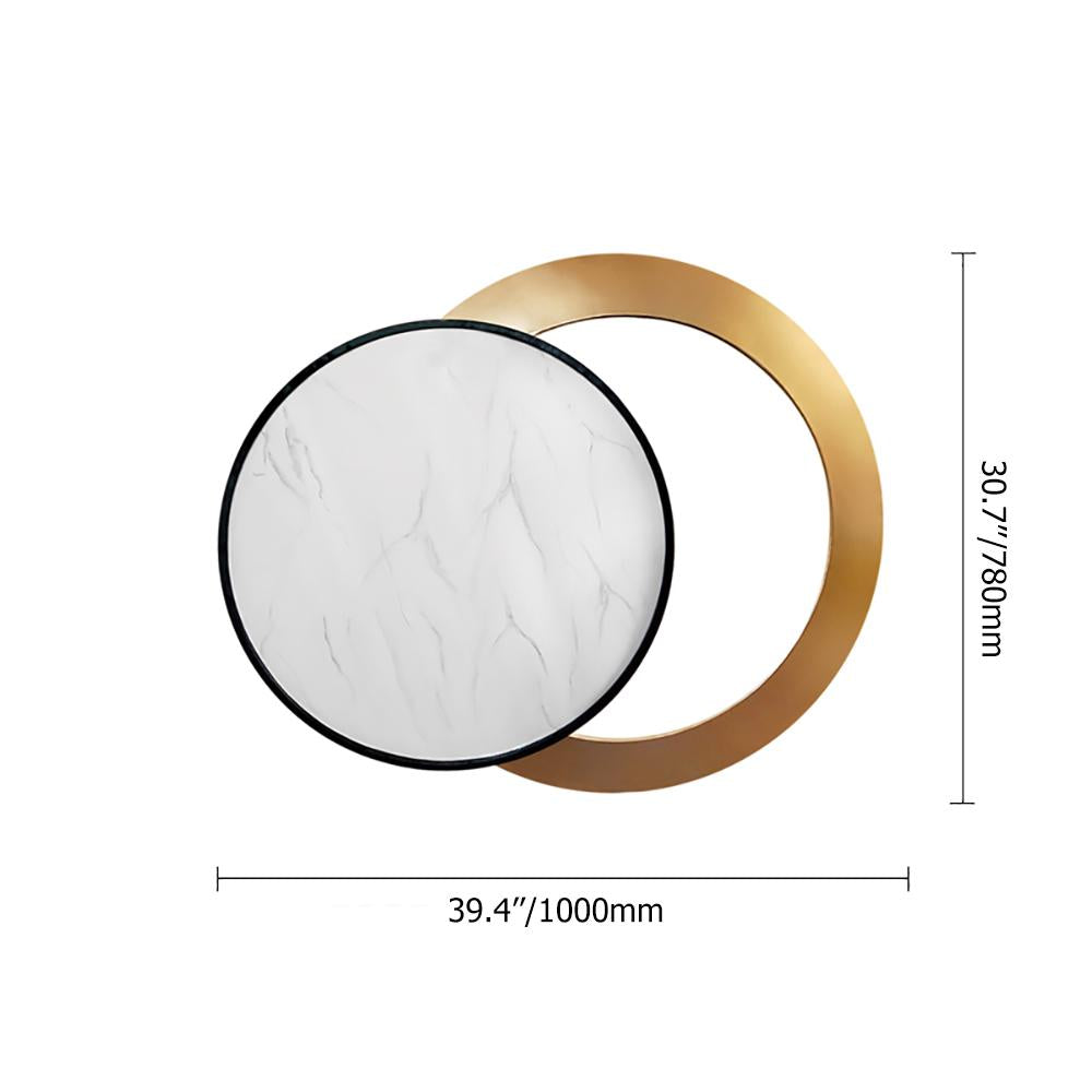 Modern Geometric Circles Simple Wall Decor Metal Home Art
