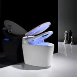 White One-Piece Elongated Automatic Smart Toilet Floor Mounted Self-Clean