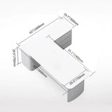 White L-Shape Executive Desk Large Home Office Desk Storage Drawers & Cabinet Right Hand