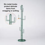 70.9" Clothing Rack Bedroom Entryway Coat Rack Freestanding Cactus Hall Tree in Green