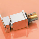 Dree Double Handle 4-Hole Roman Tub Faucet with Hand Shower Modern Style Solid Brass