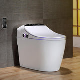 Modern Smart One-Piece 1.27 GPF Floor Mounted Elongated Toilet and Bidet with Seat