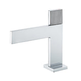 Brushed Gold Modern Bathroom Sink Faucet Single Handle 1-Hole Solid Brass
