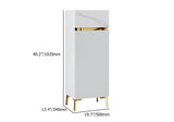 White Tall Shoe Cabinet with 5 Shelves for 10 Pairs Shoes Narrow Entryway Shoe Storage