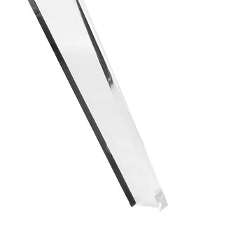 23.6"Dia Modern Clear Acrylic End Table Small Round Side Table
