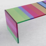 47.2" Modern Rectangular Coffee Table Acrylic