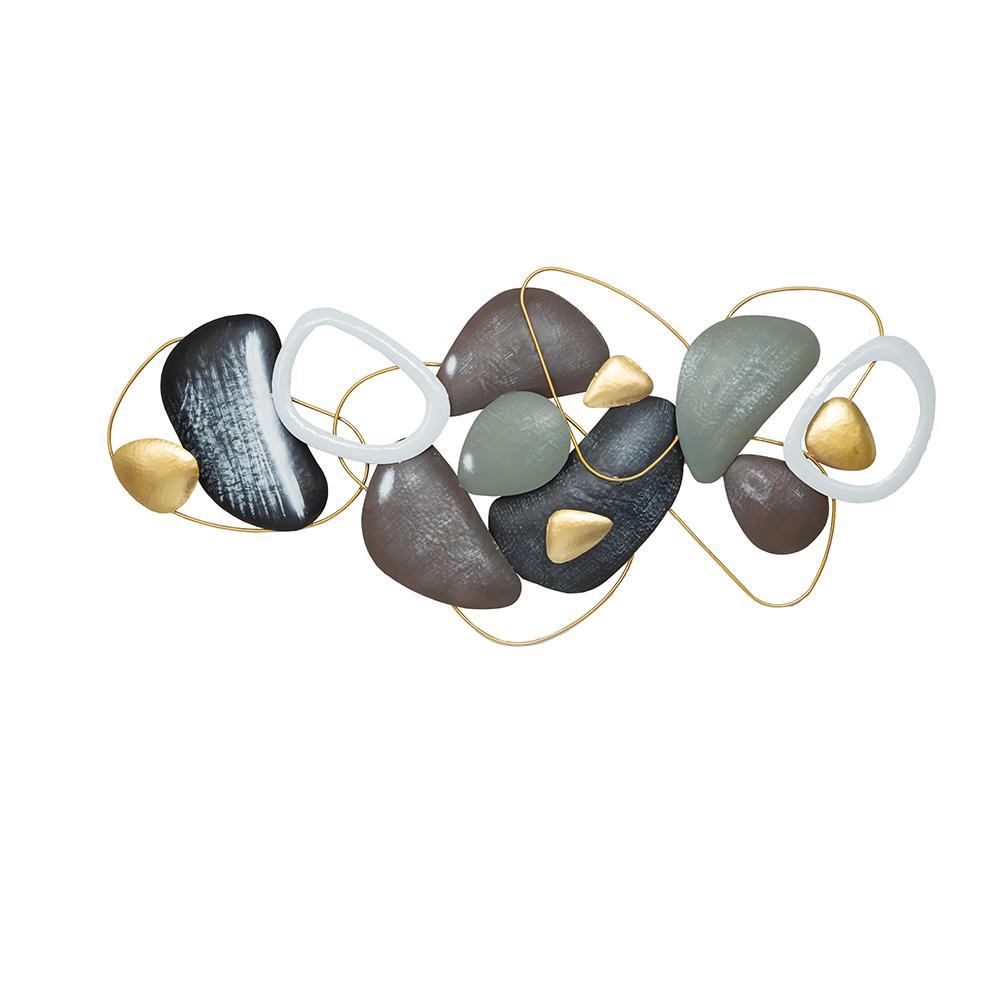 Luxury Creative Metal Stone Decor Modern Wall Decor 53.1"L x 25.5"H