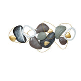 Luxury Creative Metal Stone Decor Modern Wall Decor 53.1"L x 25.5"H