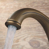 Fair Classic Single Handle Single Hole Vessel Sink Faucet for Bathroom Solid Brass