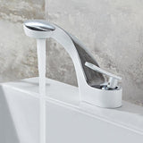 Modern Creative Bathroom Sink Faucet Single Handle One-Hole Sink Faucet Brass