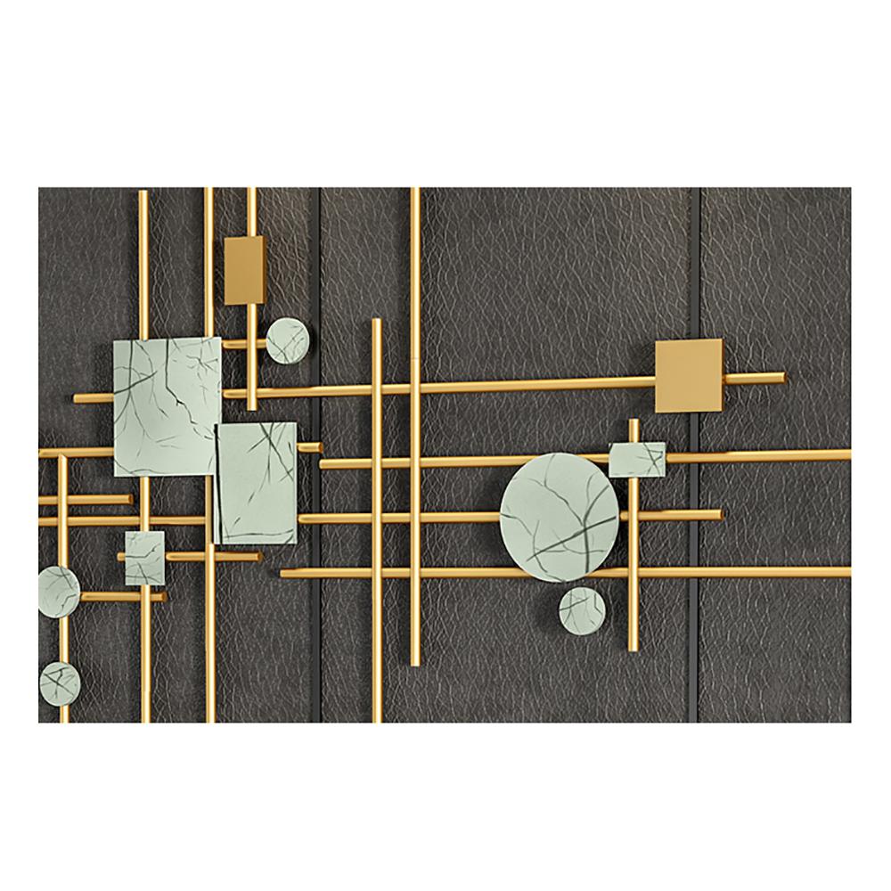 1 Piece Europe Modern Geometric Metal Iron Wall Decor Multi-Colored