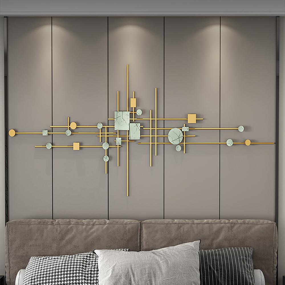 1 Piece Europe Modern Geometric Metal Iron Wall Decor Multi-Colored