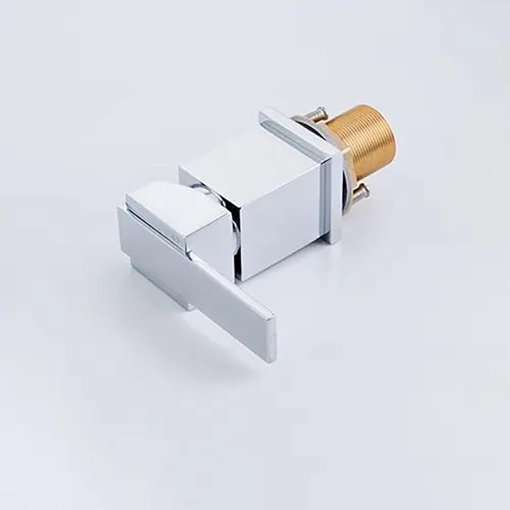 Waterfall Deck-Mount Roman Tub Faucet with Handshower in Brushed Gold