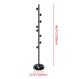 Coat Rack Brass Gold Round Hooks Entryway Freestanding Coat Hanger Marble Base