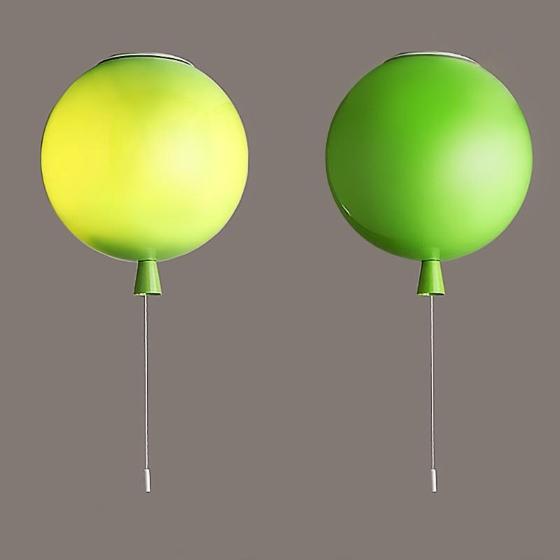 Ballon d'histoire à chasse d'eau 1 Light en petit plafond vert