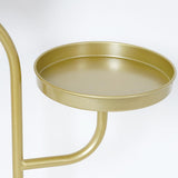 25"/37" Modern Tree-Shaped 4/6-Tiered Plant Stand in Gold Set of 2